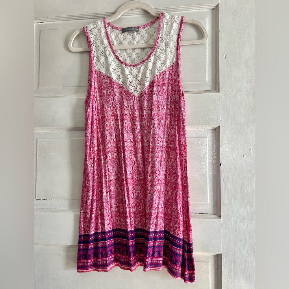 Boho top w/lace top